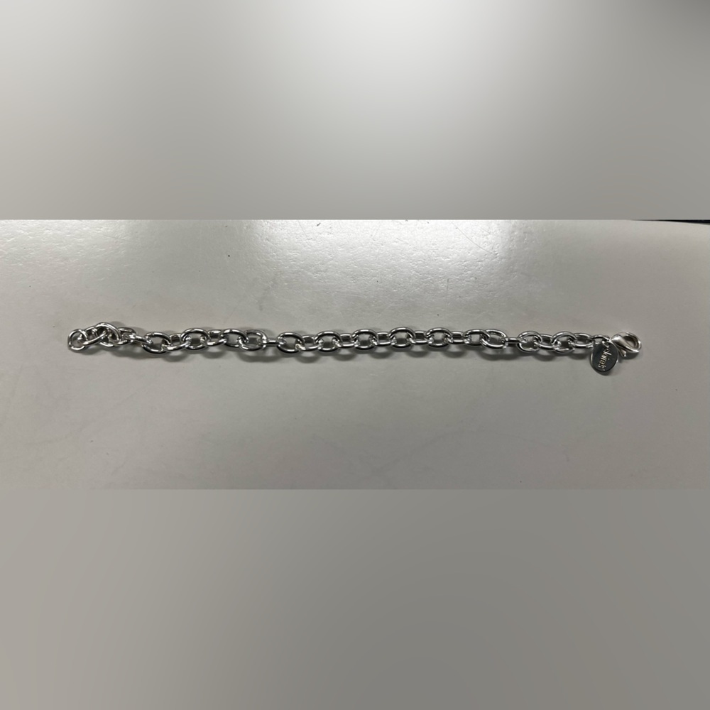 Vintage Claire’s Silver Chain Link Bracelet with Lobster Clasp Closure